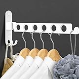 Design mural rabattable – gain de place optimal: Cet étendoir à linge mural rabattable se replie à 90° contre le mur lorsqu’il n’est pas utilisé. Idéal pour les petits espaces tels que la salle de bain, le balcon, la buanderie ou la chambre, tout en gardant un intérieur ordonné