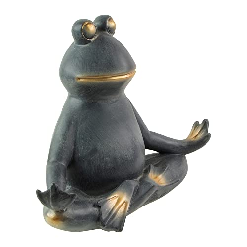 Northlight 12.25" Frog In Lotus Yoga Position Garden Statue #TOP3