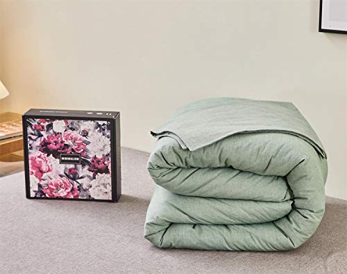 image for SORMAG 100% Washed Cotton Duvet Cover 3 Piece, Comforter Cover King Si