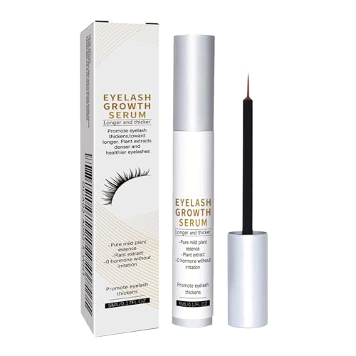 Mnozreo Serum Pestañas Crecimiento,Crea Pestañas Largas y Gruesas,Suero Profesional para Pestañas,Extensiones de Serum Pestañas Engrosa y Fortalece,5ML,1PC