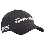 TaylorMade Tour Cage Structured Fitted Hat, Graphite, Small/Medium, Grey