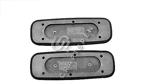 Image of Office Chair Replacement Plastic Arm Pads, Chair Armrest Pads for Supporting Arms and Hand Rest for Chair (with 4 Free Screws, Black)