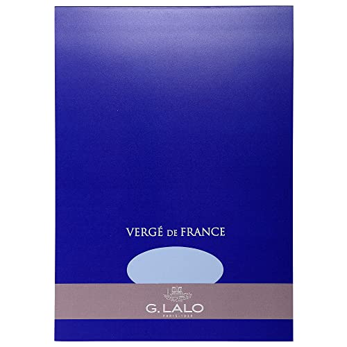 G. Lalo Verge De France Paper Pad, A4, 100 g - Blue, 50 Sheets