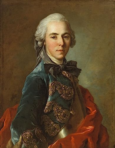 Toile Portret Van Een Jong Officier par Louis Tocqué art mural 60x90cm