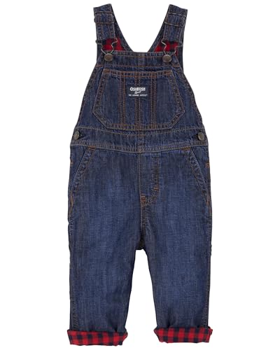 OshKosh B'Gosh World'S Best Overalls El Mejor Mono del Mundo, Dark Denim Wash, 12 Meses Bebés Niños