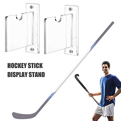 DECDEAL Suporte para exibição de taco de hóquei Suporte de parede acrílico transparente Suporte para