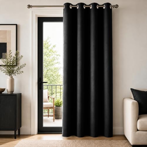 Deconovo Blackout Curtains for Bedroom 95 Inch Long, Living Room 1 Panel