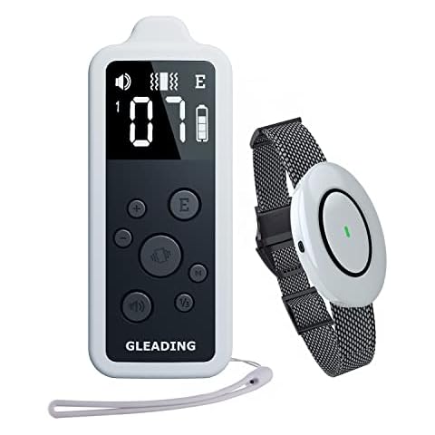GLEADING Collar de Adiestramiento para Perros Recargable con Control Manual y Alcance de 1200 Metros Cover