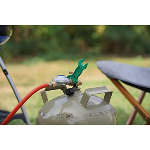 Camping Wagner Gasflaschenschlüssel, Multi Gasflaschen Schlüssel für Gasflaschen und Grills