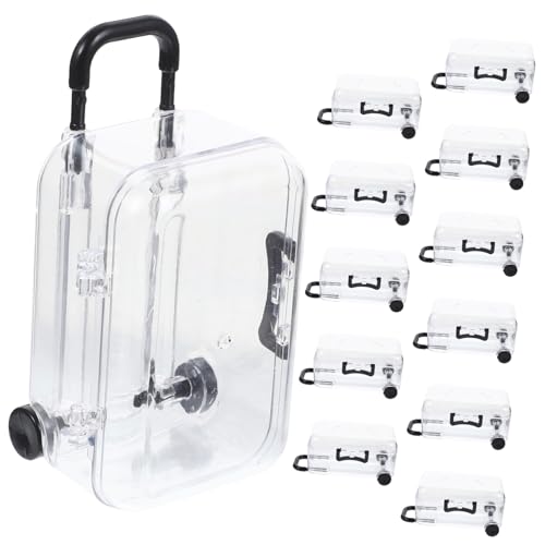 Ipetboom 12個ミニスーツケース キャンディーボックス 結婚式用パーティーフ