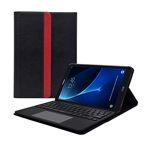 LEICKE Sharon Teclado para móvil Negro AZERTY Bluetooth - Teclados para móviles (Negro, Samsung, Galaxy Tab A, 25,6 cm (10.1), AZERTY, Batería)