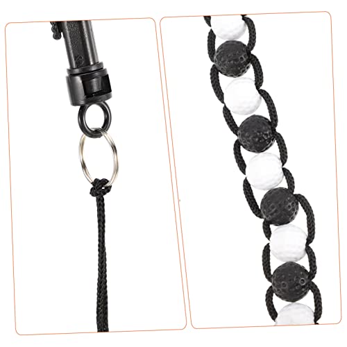 Kisangel - Cadena de cuentas para marcador de golf, 6 piezas, accesorio práctico para bolsa de palos de golf, fabricado en nailon y plástico miniatura 5