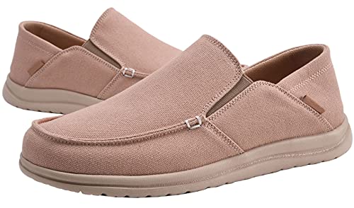 Slip On Shoes for Men Casual Canvas Loafers Men's Deck Shoes Comfort Boat Shoes with Rubber Sole2