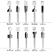 Saiper 10pcs HSS Carpentry Router Bits 1/8 Inch( 3mm ) Shank Engraving Bits Fit for Dremel Foredom Rotary Tools Set for Edge Grooving Wood Deburring Engraving and Milling