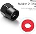 Tire Valve Stem Cap Cover for Audi S Line S3 S4 S5 S6 S7 S8 SQ2 SQ5 SQ7 SQ8 Air caps Accessories 4 Pack (Black)