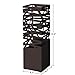SONGMICS Umbrella Stand, Umbrella Holder for Entryway, with a Detachable Water Drip Tray, 4 Hooks, Steel Square Organizer Freestanding, for Canes Walking Sticks, Brown ULUC47Z