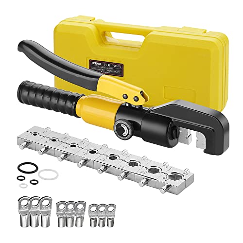 Teeno Crimpadora Hidráulica Terminales,10t Y 9 Terminales,Crimpadora Terminales Electricos Prensa Hidráulica De Cobre Y Aluminio De 4-70 Mm Terminales Teeno Crimpadora Hidráulica Terminales,10t Y 9 Terminales,Crimpadora Terminales Electricos Prensa Hidráulica De Cobre Y Aluminio De 4-70 Mm Terminales