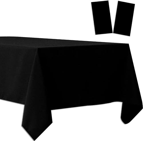 Paquete de 2 manteles de plástico desechables, manteles de plástico para barbacoa, picnic, cumpleaños, bodas, fiestas, impermeables y a prueba de