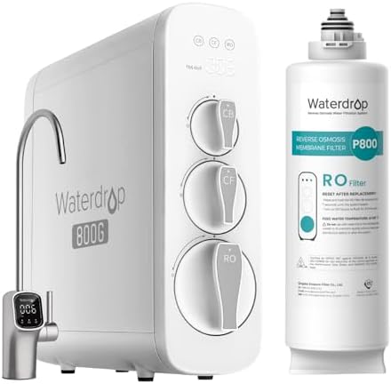 Waterdrop G3P800 Reverse Osmosis System with WD-G3P800-N2RO Repla...
