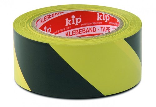 Kip 339 Pvc-Warnband Extra Amarillo / Negro 170 My 50Mm X 33M (36 Ruedas) - 339-57