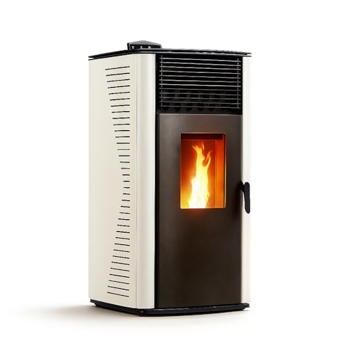 Stufa a pellet aria Anita 12 kW Bianco Sannover - 2