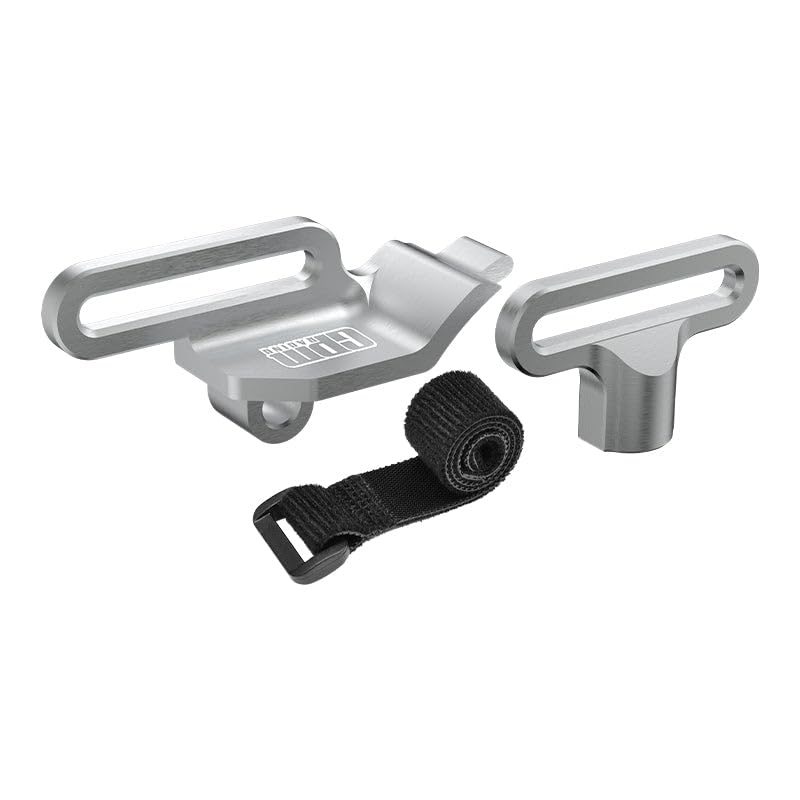 Aluminum 7075 Alloy Retainer Battery Hold-Down for Traxxas 1:16 Mini Maxx 4WD 107154-1 / Mini XRT VXL-3S 108076-1 Monster Truck Upgrades - Silver