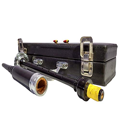 Scottish Highland Bagpipes Practice Chanter Rosewood Black and Brown Finish with Silver