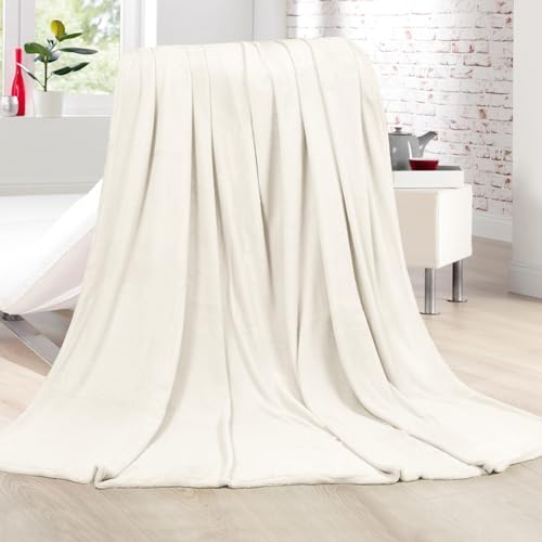 Bestlivings Kuscheldecke Cashmere Touch 150x200cm (Off White) Flauschige Wohndecke für Sofa, Couch und Bett, Tagesdecke Oeko-TEX - Sofaüberwurf Bestlivings Kuscheldecke Cashmere Touch 150x200cm (Off White) Flauschige Wohndecke für Sofa, Couch und Bett, Tagesdecke Oeko-TEX - Sofaüberwurf