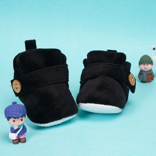Image of Neska Moda Baby Boys & Baby Girls 6 to 12 Months Velvet Booties