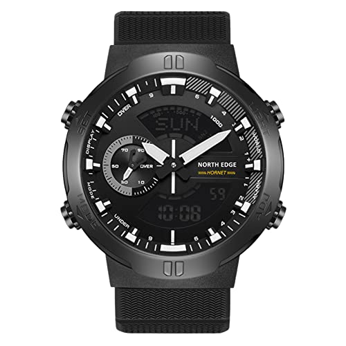 Classicbuy Montre à Main de Sport à LED - Montre résistante à l'eau Calendrier Mois Date Jour - Rétro-éclairage de Montre-Bracelet électronique avec Un Design Simple Cover