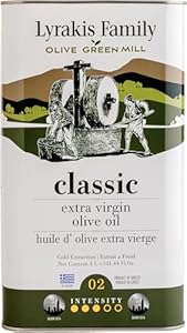 Lyrakis Family Olivenöl 3L – Griechisches Natives Olivenöl Extra, Premium Erste Kaltpressung, Reich an Polyphenolen, Handgepflückte Oliven, Neue Ernte, Frischer Saft aus Kreta – Seit 1975