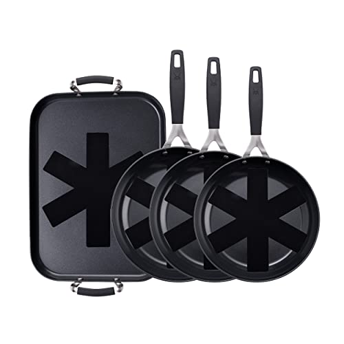 Imagen de MasterPro Smart | 3 Sartenes Antiadherentes y Plancha Grill