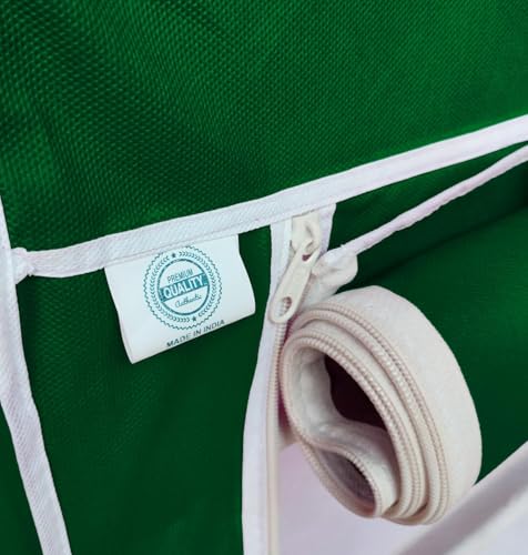 Image of 12 Shelves Fancy Layer Collapsible Green Wardrobe Portable Almirah Foldable Racks for Clothes Cupboard Cloth Plastic Frame Organizer (88370)