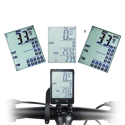 Bike Computer Mount, Waterproof Bicycle Odometer Wired MPH