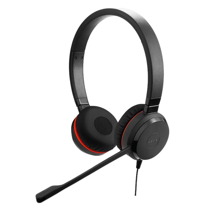 Amazon | Jabra Evolve 20 SE ステレオヘッドセット – パッシブノイズ