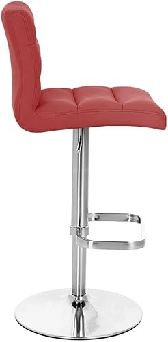 Miniatura 77 de Zuri Furniture Lush - Taburete giratorio sin brazos de altura ajustable magenta con base de acero cepillado Magenta,Rojo -,Blanco,Marrón,Verde