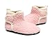 Hayeabi Toddler Kids Lightweight Winter Fuzzy Warm Indoor Outdoor House Slippers Non-Slip Grip Comfy Home Floor Shoes for Boys Girls (Ha20065Pink21)