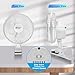 Comfort Zone Portable Clip on Fan with Fully Adjustable Tilt, Electric, 6 inch, Quiet, Indoor, 2 Speed, Mini Desk Fan, Table Fan, Airflow 6.53 ft/sec, Ideal for Home, Bedroom, Dorm & Office, CZ6C