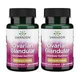Swanson Ovarian Glandular Women's Hormone Ovarian Health Hormonal Balance Support Supplement 250 mg 60 Capsules (2 Pack)