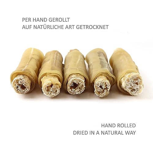 DOGBOSS 100% Natur gefüllte Kaurollen in verschiedenen Größen und Geschmack (5er Hähnchen 17 cm)