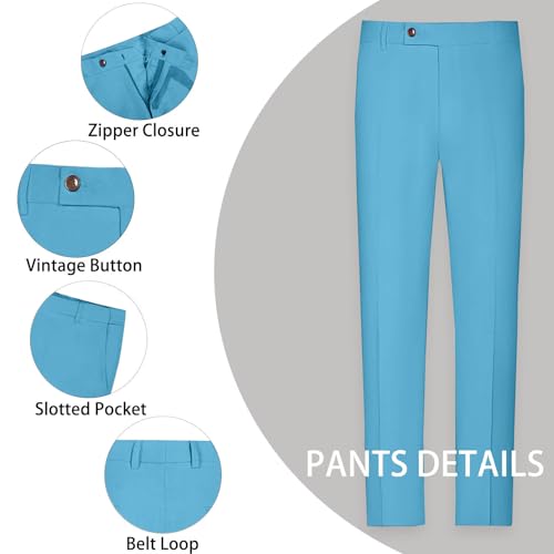 Mens Linen Suit 2 Piece Slim Casual Suits Summer Beach Groom Wedding Suit Tuxedos Prom Party Blazer Jacket Pants Set3