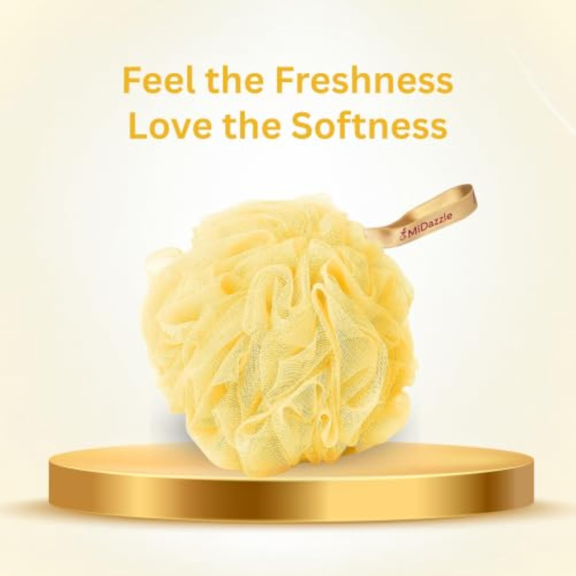 Luxury Loofah Bathing Sponge Exfoliator, Pack of 2