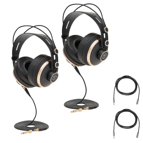 Turnstile Audio 2�p�b�N �p�b�Z���W���[�V���[�Y TAPH700 �v���t�F�b�V���i�� �N���[�Y�h�o�b�N �X�^�W�I���j�^�����O�w�b�h�z�� �X�e���I�~�jM~F�w�b�h�Z�b�g�����P�[�u�� 2�{�t��