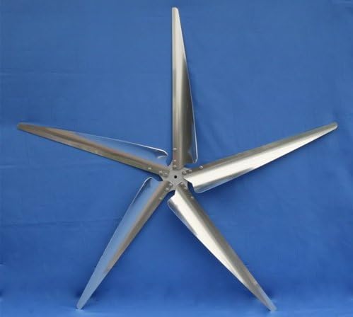 5 x 62" Wind Turbine PMA Generator Metal Blades with Hub