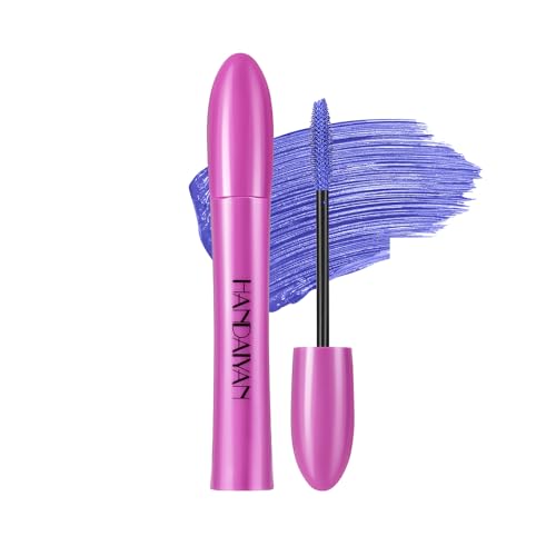 Mascara azul resistente al agua, resistente al agua, larga duración, extensión de rimel para Navidad, Halloween, fiestas, bodas -2