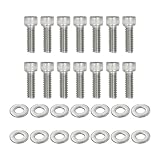QGHAUC Stud Kit Bolts Valve Cover Stainless Steel Big Block Compatible For Chevy 396 402 427 454 502 GM
