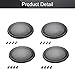 Fielect 4Pcs 6.5inch Speaker Grill Cover Mesh Decorative Circle Woofer Guard Protector Cover Audio Accessories Black Cloth Cover with 16 Screws