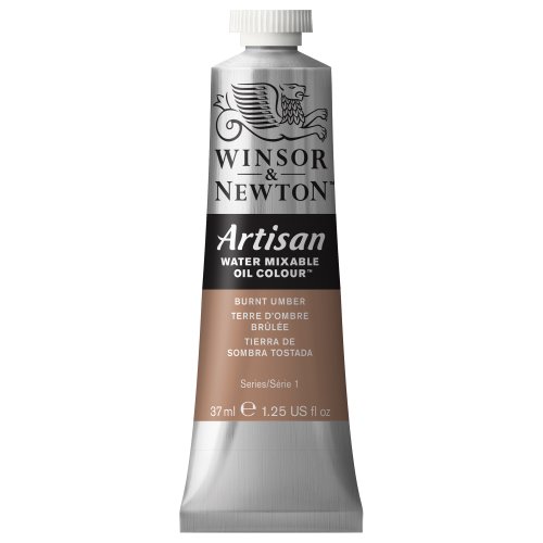 Winsor & Newton Artisan Water Mixable Oil Colour, 1.25-Oz (37Ml), Burnt Umber #TOP1