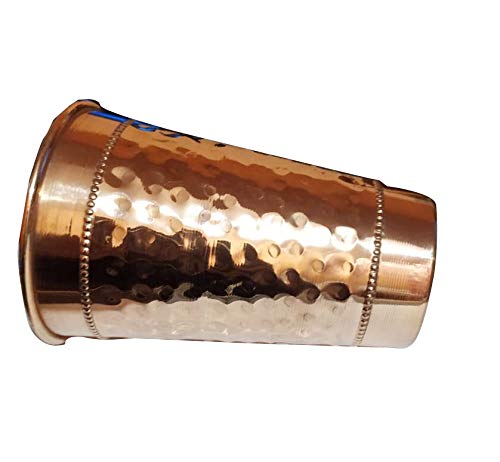 Vasos de cobre Moscow Mule de 3.5x5.5 pulgadas en paquete de 4 unidades martilladas 5