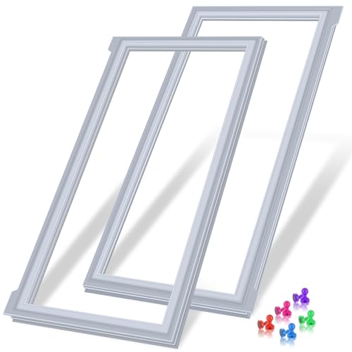 Upgraded W10830162 (Right) & W10830283 (Left) Refrigerator Door Gasket Compatible with Whirlpool Refrigerator Door Seal Kenmore Fridge French Door Gasket Seal Maytag KitchenAid Fridge Seal Replacement